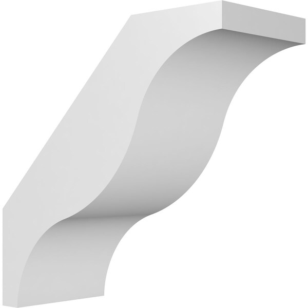 Ekena Millwork 5 1/2-in. W x 12-in. D x 12-in. H Funston Architectural Grade PVC Knee Brace BRCP055X12X12FST - main